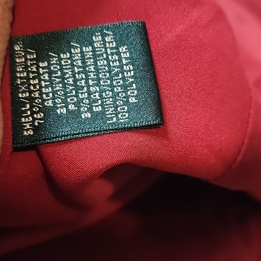 Ralph Lauren Burgundy Satin Midi Dress - Picture 7 of 7